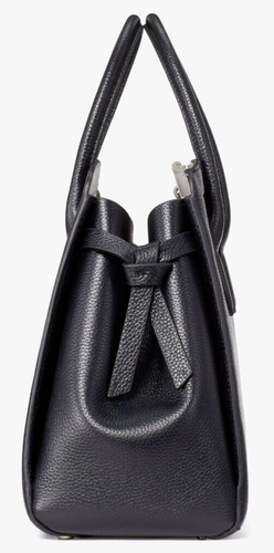 Kate Spade Knott Large Satchel Black Pebbled Leather PXR00399 NWT $398 Retail FS - Picture 4 of 9