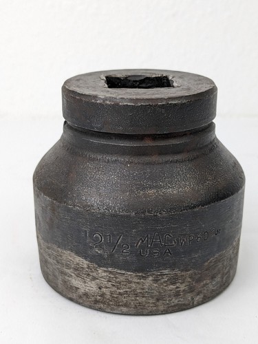 Vtg Mac Tools Large Shallow Impact 2 1/2" Socket 6-Point WP806 1" Drive - Picture 9 of 10