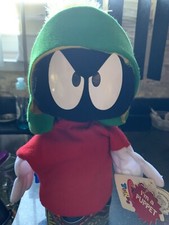 1994 Vintage Warner Brothers Marvin The Martian Looney Tunes Plush Puppet W/TAGS