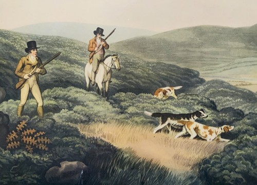 GROUSE SHOOTING! Original 19th-Century Sporting Print Hogarth Frame - Picture 3 of 11