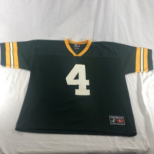 Brett-Favre-Green-Bay-Packers-NFL-Vintage-Logo-Athletic-Jersey-Men-039-s-Size-L