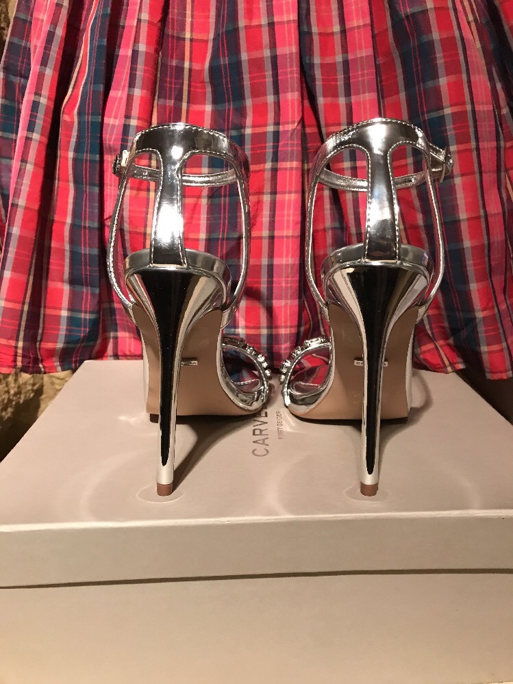 KURT GEIGER CARVELA GAIL SANDAL SILVER STRAPPY SANDAL GAIL HEELS UK3 EU36 rrp ASOS ny 5f34b6 KURT GEIGER CARVELA GAIL SANDAL SILVER STRAPPY SANDAL GAIL HEELS UK3 EU36 rrp ASOS ny 5f34b6