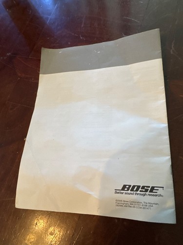 OWNER'S GUIDE to BOSE Wave Radio II FM-AM Radio - Picture 2 of 2