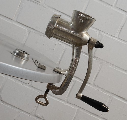 Picadora de carne SWM n.º 5 trituradora estañada al fuego con cabezal de repostería vintage años 70 - Imagen 1 de 6