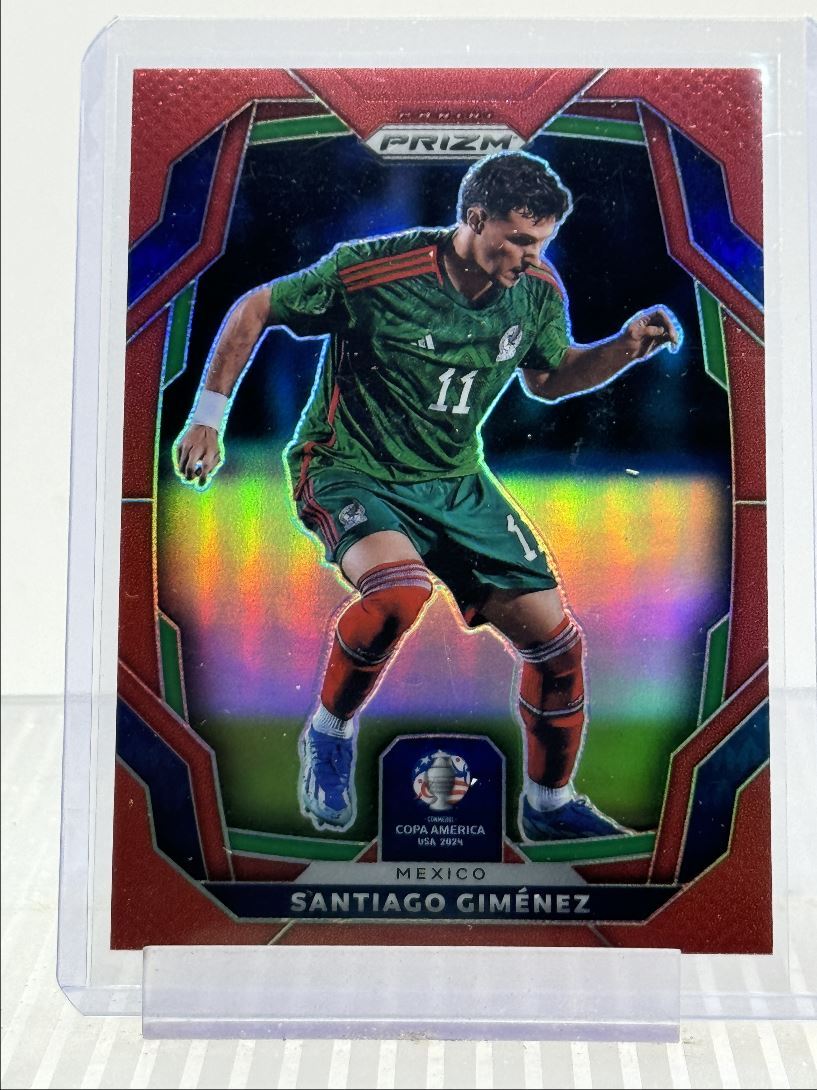 SANTIAGO GIMENEZ 2024 PANINI PRIZM CONMEBOL COPA RED /199 Q1816