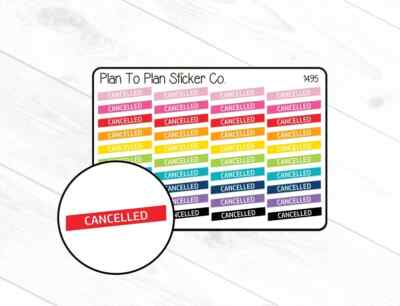1495~~ Cancelled Planner Stickers