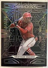 2023 Panini Chronicles Obsidian Cristhian Vaquero #17 Washington Nationals