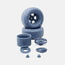 1/24 Resin 15x10 Torq Thrust D Wheels, Mickey Thompson Tires, and Brakes