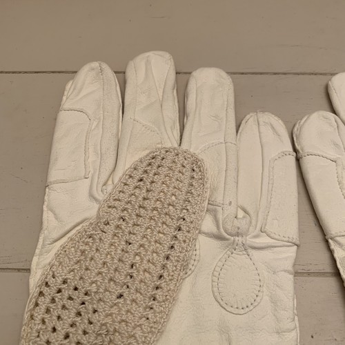 Ladies Vintage Driving Gloves Butter Leather Crochet Art Deco Fabric Victorian 6 - Picture 10 of 17