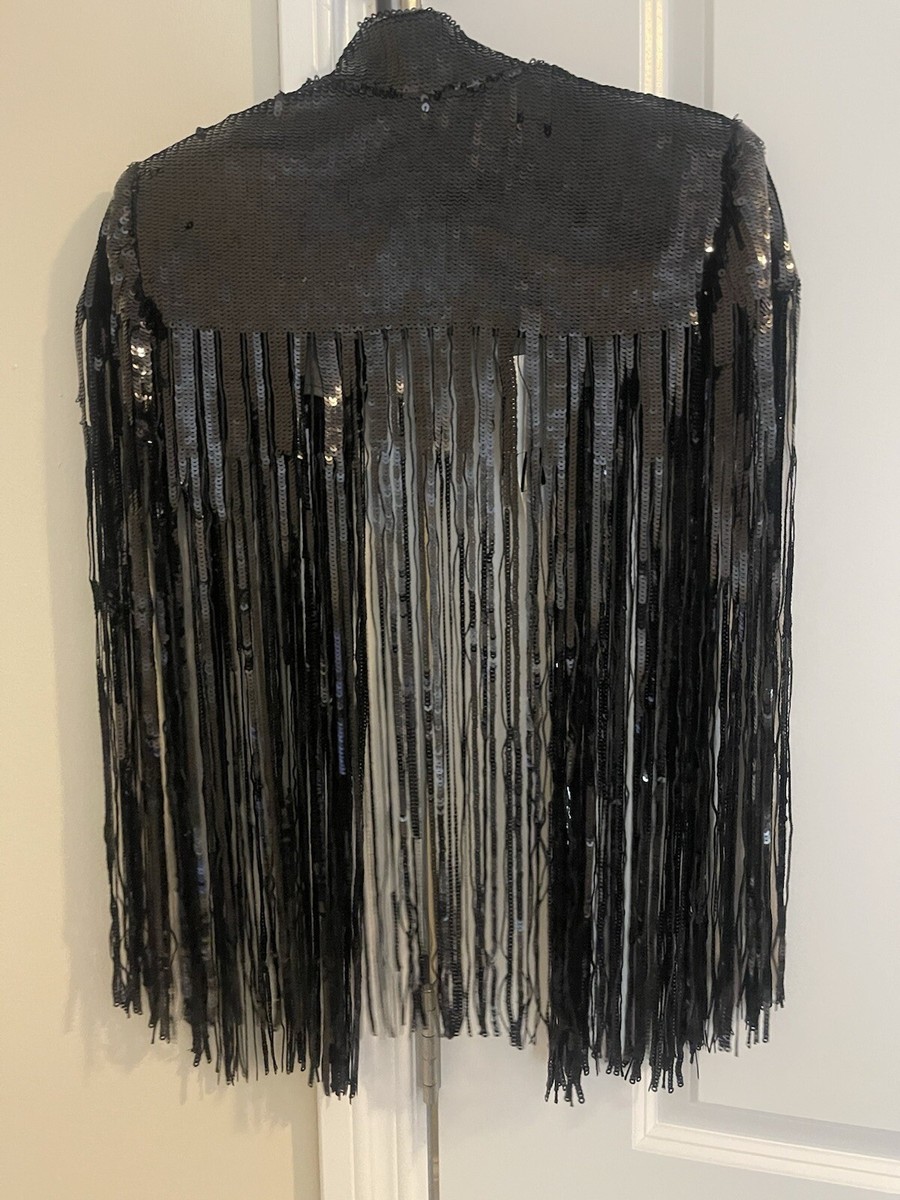 24aw 【masu】ragged sequins mini cape MASU(エムエーエスユー)のRAGGED SEQUINS MINI CAPEの通販