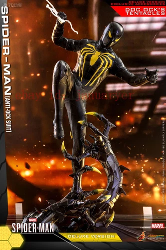 Hot Toys 1/6 Vgm45 Spider-Man Anti-Ock Suit Deluxe Version Action Figure New Toy