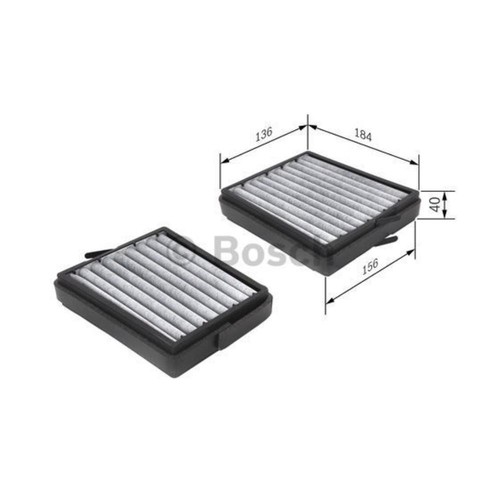 BOSCH Inspektionspaket 9L MANNOL Defender 10W-40 für Mercedes C-Klasse CLK - Bild 11 von 12