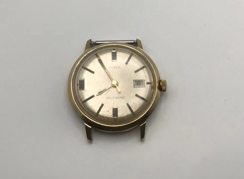 Men’s Vintage Timex Self Wind Wristwatch working