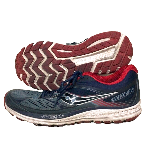 Saucony Guide 10 - Men's Size 11 - Navy Blue/Red Running Jogging Shoes- S20350-4