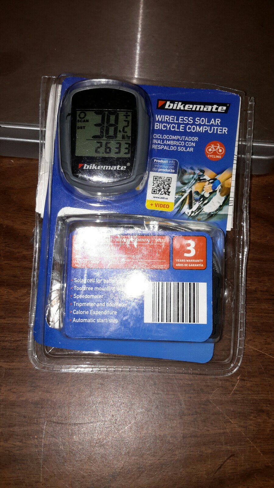 bikemate wireless solar bicycle computer