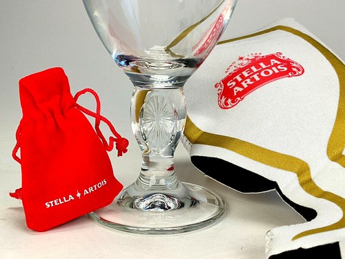 Stella Artois Glass With Koozie & Gold Toned Chalice Stick Pin Special Edition - Picture 3 of 10