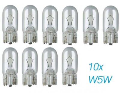 10 St W5W W2.1x9.5d T10 12V Glühlampe  Soffitte Auto Lampen Techline für VW