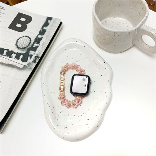 Fashion Butterfly Pearl Slim Band Strap Bracelet for Apple Watch Series 8 7 6 5 - Picture 11 of 15
