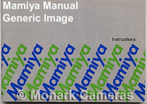 Libro de instrucciones Mamiya M645 1000s. Más manuales de cámara de formato medio listados. - Imagen 1 de 3