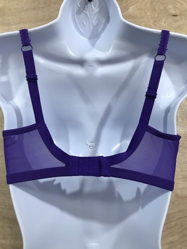 Panache Superbra Ariza 5051 Purple Embroidered Lace Size 32E Underwire Full Cup - 第 6/10 張圖片