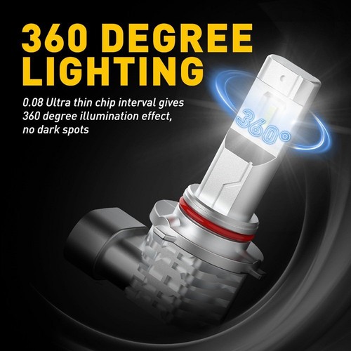 9006/HB4 LEDFog Light Bright Super White 6500K Headlight Kit Bulbs High Low Beam - Picture 5 of 7