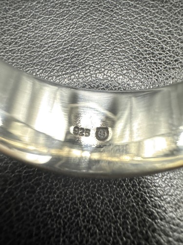 Anello fascia diaspro onice argento sterling 925 misura 10 nuovo condizioni - Foto 5 di 5