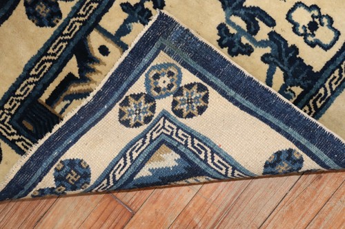 Antique Chinese Peking Pictorial Rug Size 2'3''x4'5'' - Picture 4 of 5
