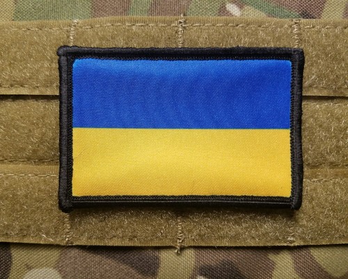 Ukraine Ukrainische Flagge Militär Haken Rückseite Taktischer Haken Patch ZSU - Bild 1 von 5