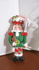 Holiday Time~Clay CANDY KING SOLDIER NUTCRACKER Christmas ORNAMENT~NWT