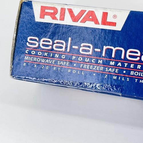 Rival Seal A Meal Vintage Cooking Pouch Material 8 inx 20 ft Roll 2 Mil BOX WEAR - Picture 8 of 20