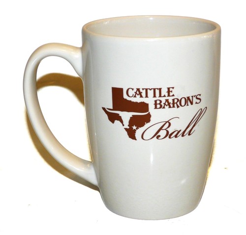 Cattle Baron's Ball Kaffee Latte Becher Reliant Energy NRG Company Texas
