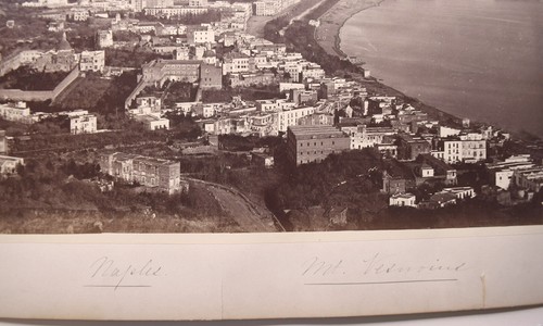 Naples - Mt. Vesuvius, circa 1860-1880; Original, Vintage Albumen Photograph - Picture 3 of 4