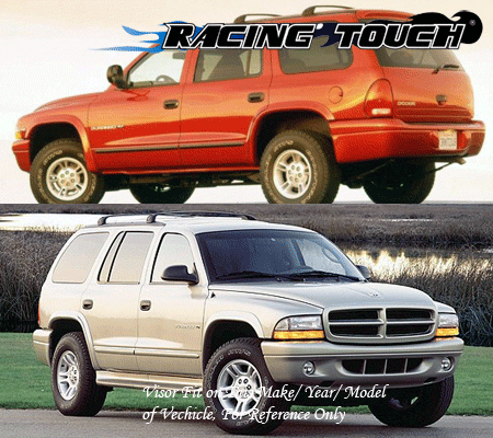 For Dodge Durango 98-03 Ash Grey Out-Channel Window Visor Sun Guard 4pcs - Picture 7 of 7