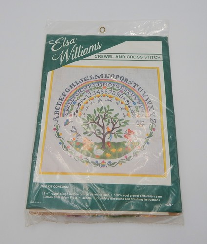 Elsa Williams Crewel and Cross Stitch Sampler Kit Alphabet Nursery #00247 - Picture 2 of 7