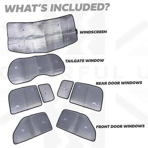 8pc window sun shade privacy screen blinds for Land Rover New Defender L663 door - Picture 6 of 11