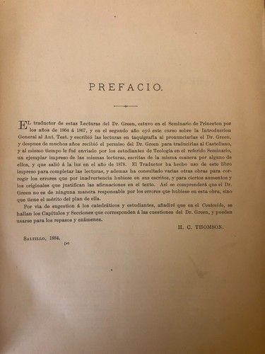 1884 Historical Critical Introduction To Study Of Old Testament W.H. Green HC - Foto 10 di 12