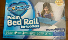 1-Pack Extra Long Bed Rail for Toddler Soft Foam Bed Bumper for Kids Baby