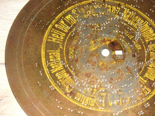 WKII Heil Dir im Siegerkrn Symphonion piatto tazza 19,5 cm disco di Natale 7 5/8" - Foto 3 di 12