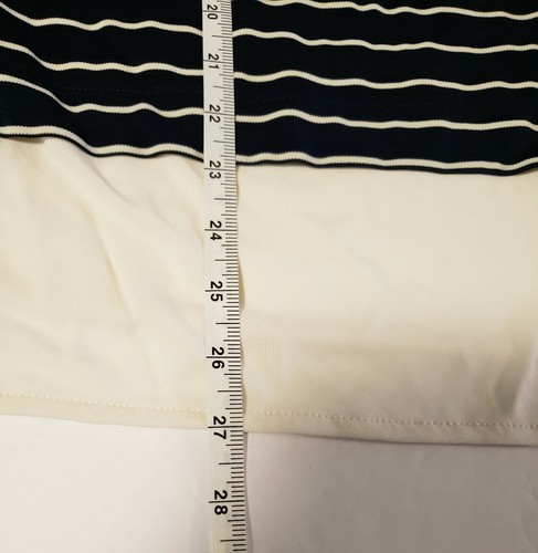 Women's Ralph Lauren Blue White Striped Pullover Tunic 2X Long Sleeve Shirt Top - Picture 7 of 8