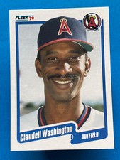 1990 Fleer Claudell Washington #146 California Angels