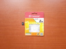 Transcend 2GB MicroSD Card from 2012 with Original Packing