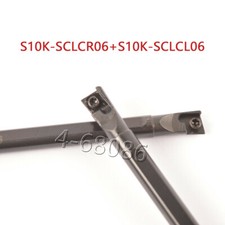 2PC 10mm Right+Left hand S10K-SCLCR06 S10K-SCLCL06 internal turn BORING BAR tool