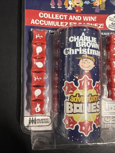 Neu in Verpackung A Charlie Brown Weihnachten Abenteuer Knochen Würfelspiel Peanuts 2018 Strumpf 8+ - Bild 9 von 10