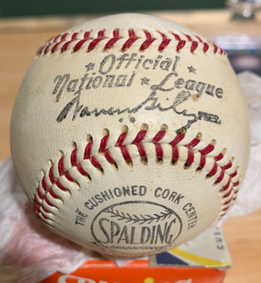 Official National League スパルディング 野球ボール Rare 1950's Spaulding Official Warren Giles National League Ball