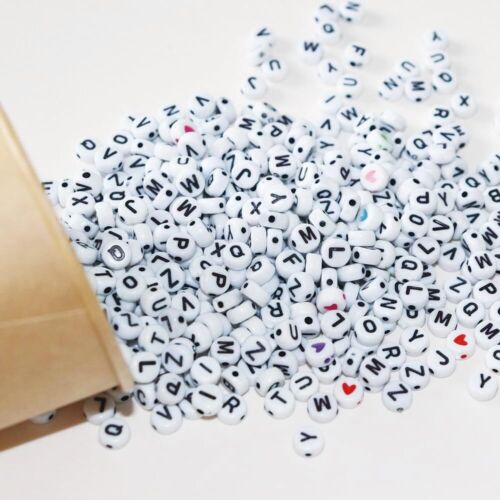 1400 Pcs Letter Beads for Friendship Bracelets Making Kit A-Z Alphabet - Picture 2 of 7