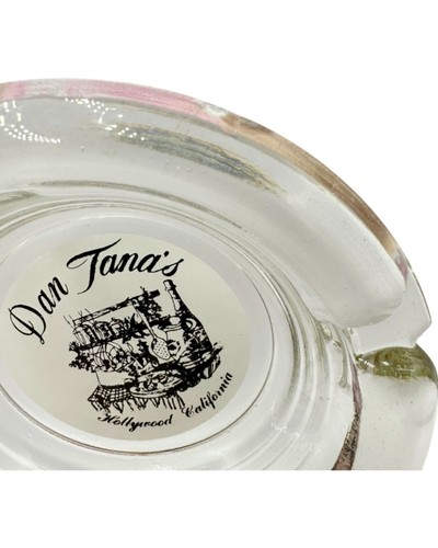 Vintage Dan Tana's Hollywood California Glass Ashtray Dish - Picture 4 of 13