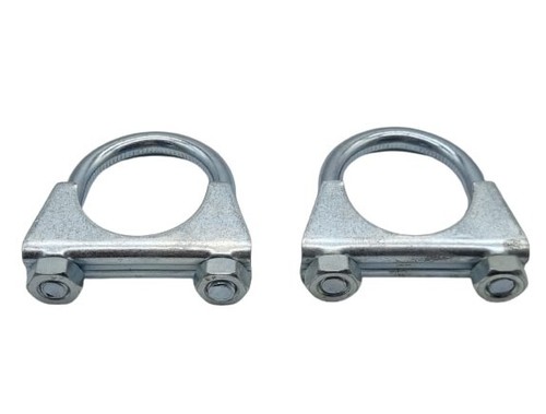 2 x M10 Ø 55 mm Auspuffschelle Bügelschelle Auspuff Rohr U Schelle Rohrverbinder - Bild 2 von 2