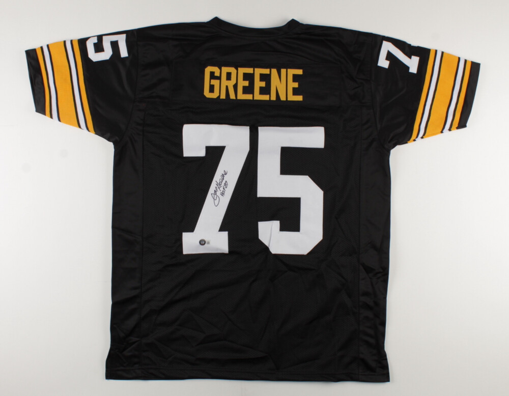Mean Joe Greene Signed Pittsburgh Steelers Jersey Inscribed HOF 87