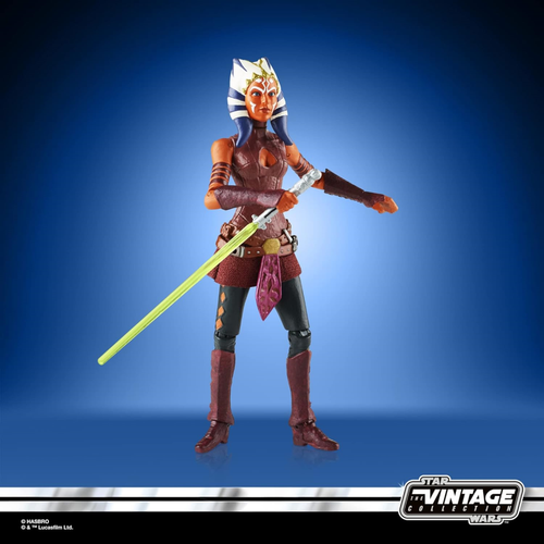 Star Wars Vintage Ahsoka Toy 9.5cm-Scale Star Clone Wars Action Figure - Picture 4 of 8
