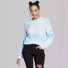 Women's Spacedye Crewneck Pullover Sweater - Wild Fable Medium NWT